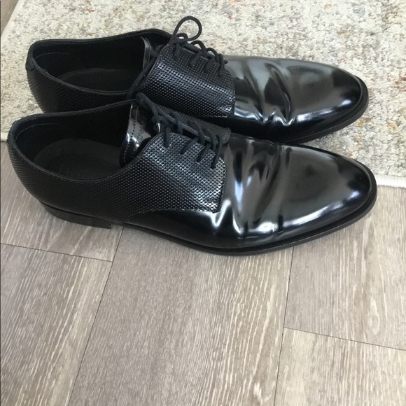 Emporia Armani Man’s Black leather shoe $150 size8 main image 4